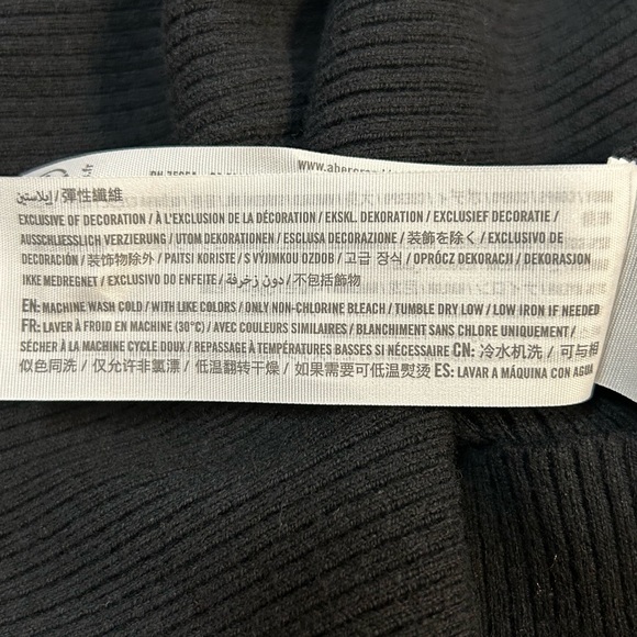 Abercrombie & Fitch Womens Sweater Ribbed Tank Top Black Knit - Picture 9 of 10